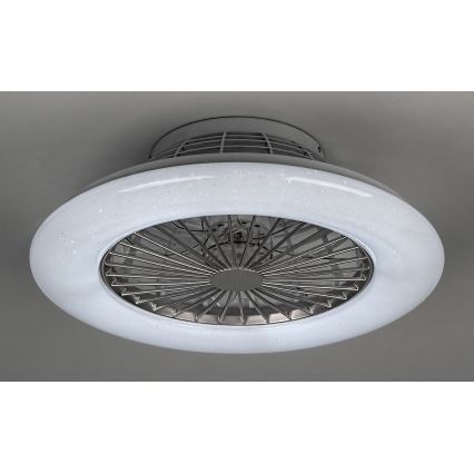 Rabalux - Plafonnier à intensité variable avec ventilateur LED/30W/230V + télécommande 3000-6500K