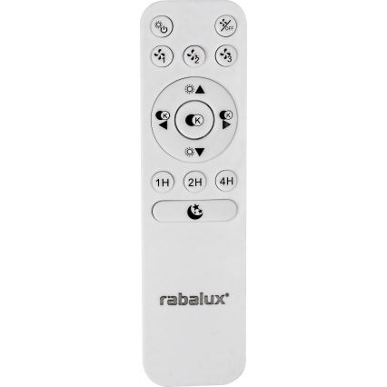 Rabalux - Plafonnier à intensité variable avec ventilateur LED/30W/230V + télécommande 3000-6500K