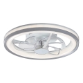 Rabalux - Plafonnier à intensité variable avec ventilateur LED/40W/230V 3000/4000/6000K Wi-Fi + Télécommande