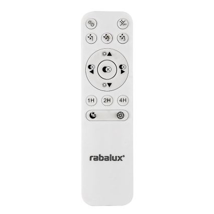 Rabalux - Plafonnier à intensité variable avec ventilateur LED/40W/230V + télécommande 3000-6500K