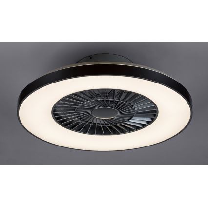 Rabalux - Plafonnier à intensité variable avec ventilateur LED/40W/230V + télécommande 3000-6500K