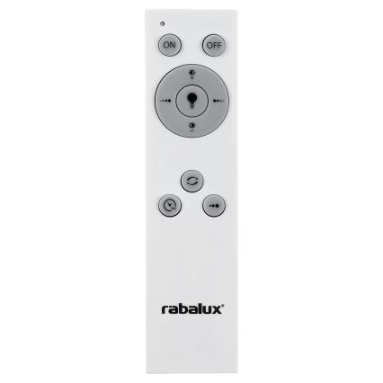 Rabalux - Plafonnier à intensité variable LED/38W/230V noir 3000-6500K + Télécommande d. 48 cm