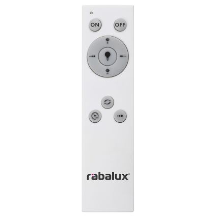 Rabalux - Plafonnier à intensité variable LED/38W/230V noir 3000-6500K + Télécommande d. 48 cm
