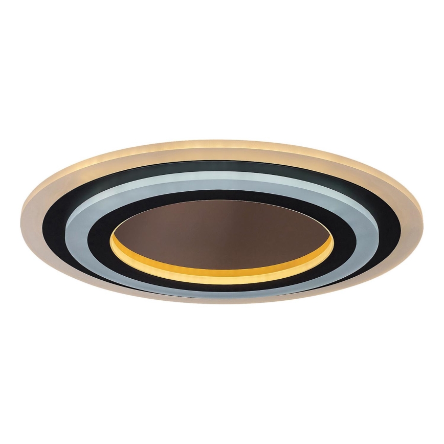 Rabalux - Plafonnier à intensité variable LED/56W/230V 3000/4000/6000K chrome mat/noir + Télécommande