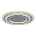 Rabalux - Plafonnier à intensité variable LED/56W/230V 3000/4000/6000K chrome mat + Télécommande