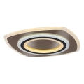 Rabalux - Plafonnier à intensité variable LED/60W/230V 3000/4000/6000K chrome mat/noir + Télécommande