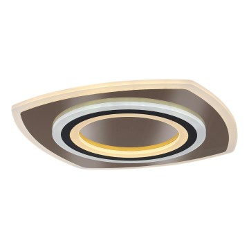 Rabalux - Plafonnier à intensité variable LED/60W/230V 3000/4000/6000K chrome mat/noir + Télécommande
