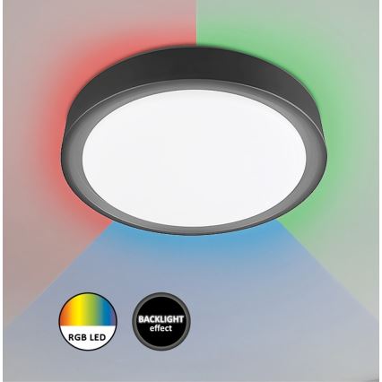 Rabalux - Plafonnier à intensité variable LED RGB avec détecteur LED/28W/230V 2700-5000K + télécommande