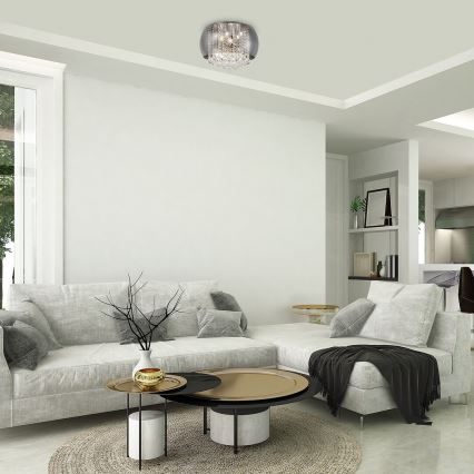 Rabalux - Plafonnier en cristal 6xG9/40W/230V Ø 35,5 cm