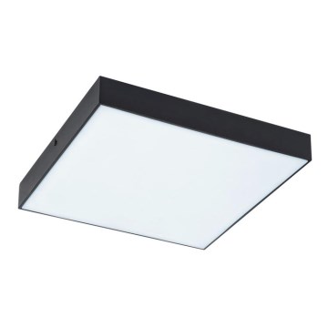 Rabalux - Plafonnier LED/18W/230V 3000-6000K IP44 noir 17,5x17,5 cm