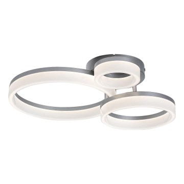 Rabalux - Plafonnier LED 24W 230V, 3000/4000/6500K, 38 x 51 cm, chrome mat