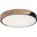 Rabalux - Plafonnier LED 24W/230V 4000K noir/chêne Ø 41 cm