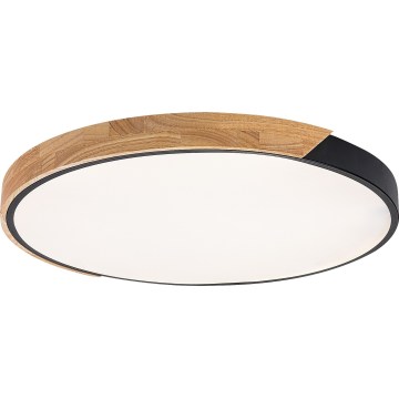 Rabalux - Plafonnier LED/42W/230V 3000/4000/6500K noir/chêne Ø 61 cm