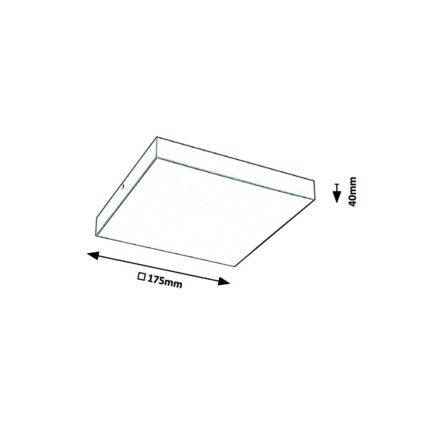 Rabalux - Plafonnier LED de salle de bain LED/18W/230V 3000-6000K IP44 blanc