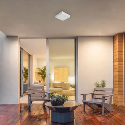 Rabalux - Plafonnier LED pour salle de bains LED/18W/230V 2800-6000K IP44 blanc 17,5x17,5 cm