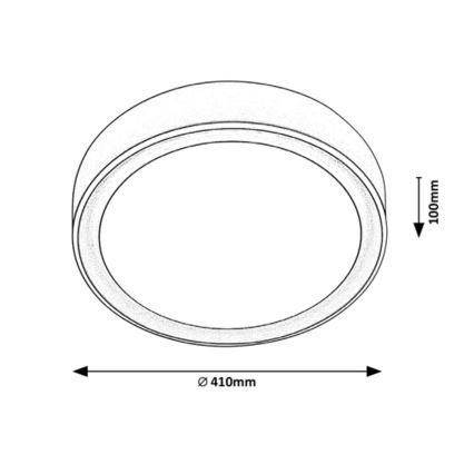 Rabalux - Plafonnier LED RGB à intensité variable LED/24W/230V + télécommande 3000-6000K