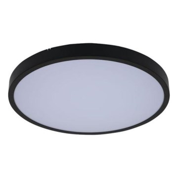 Rabalux - Plafonnier RGB à intensité variable salle de bain LED/36W/230V 3000-6000K Wi-Fi Tuya IP44 d. 42 cm noir + Télécommande