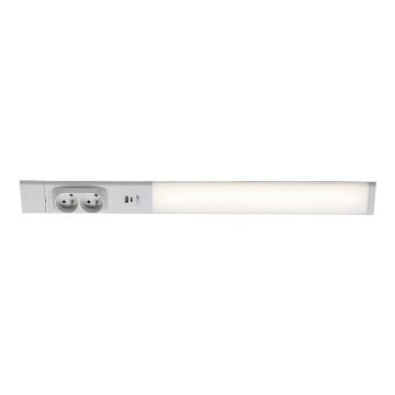 Rabalux - Réglette de cuisine avec prises LED/18W/230V 4000K 60 cm blanc