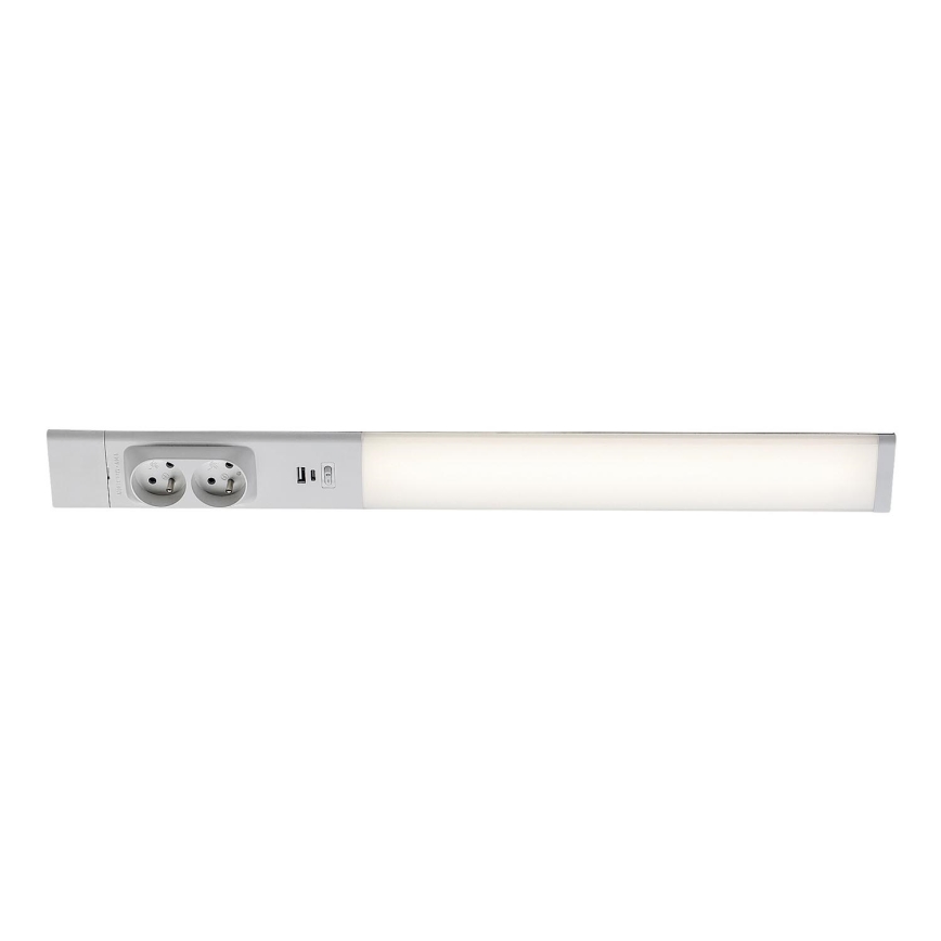 Rabalux - Réglette de cuisine avec prises LED/18W/230V 4000K 60 cm blanc