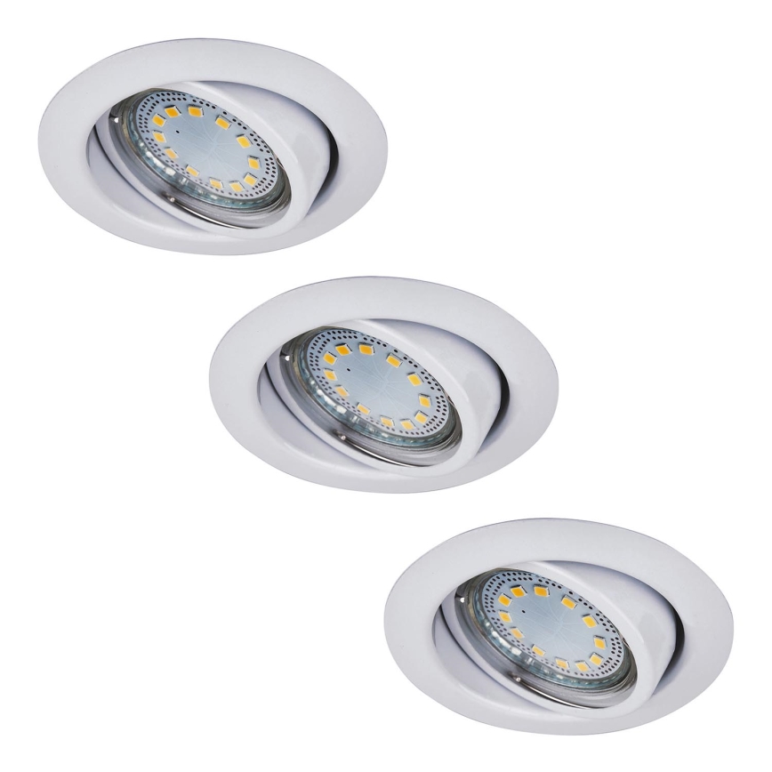 Rabalux - SET 3xLED Badkamer inbouwverlichting 3xGU10/3W/230V IP40