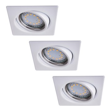 Rabalux - SET 3xLED Inbouwverlichting 3xGU10/3W/230V IP40