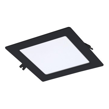 Rabalux - Spot encastrable LED/12W/230V 17x17 cm noir