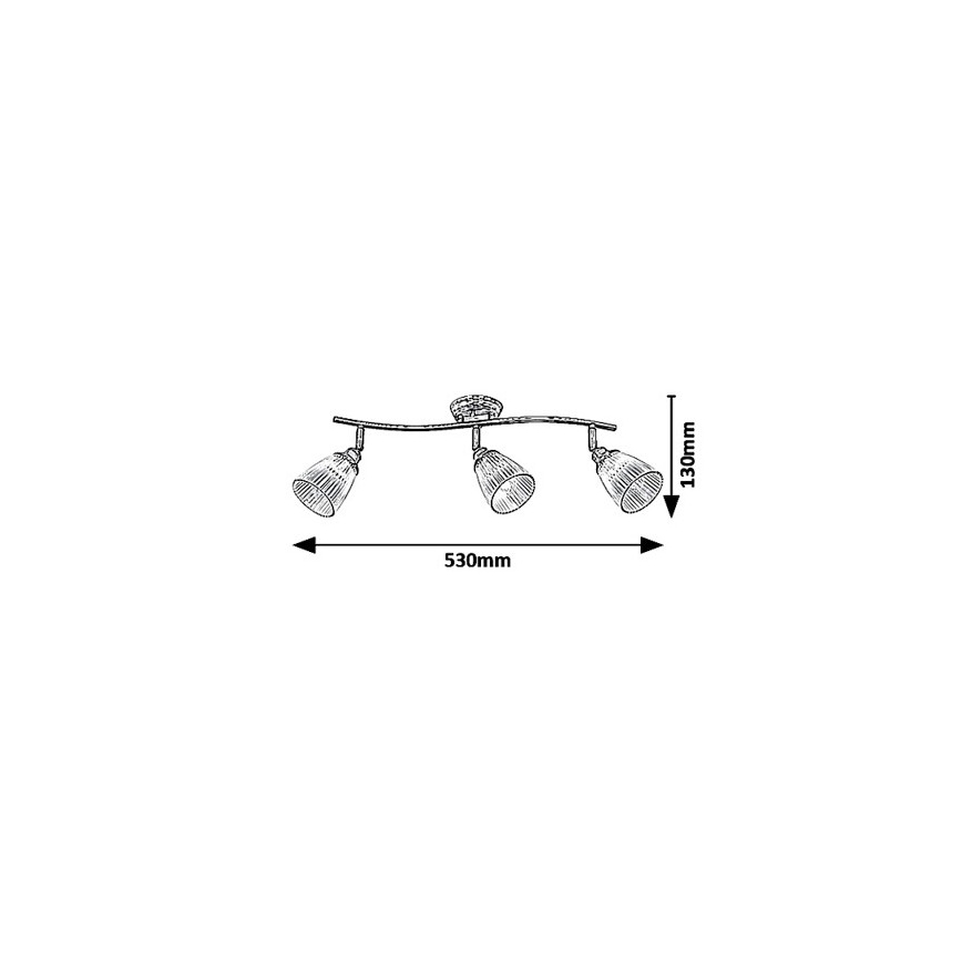 Rabalux - Spot MARTHA 3x E14 / 40W / 230V