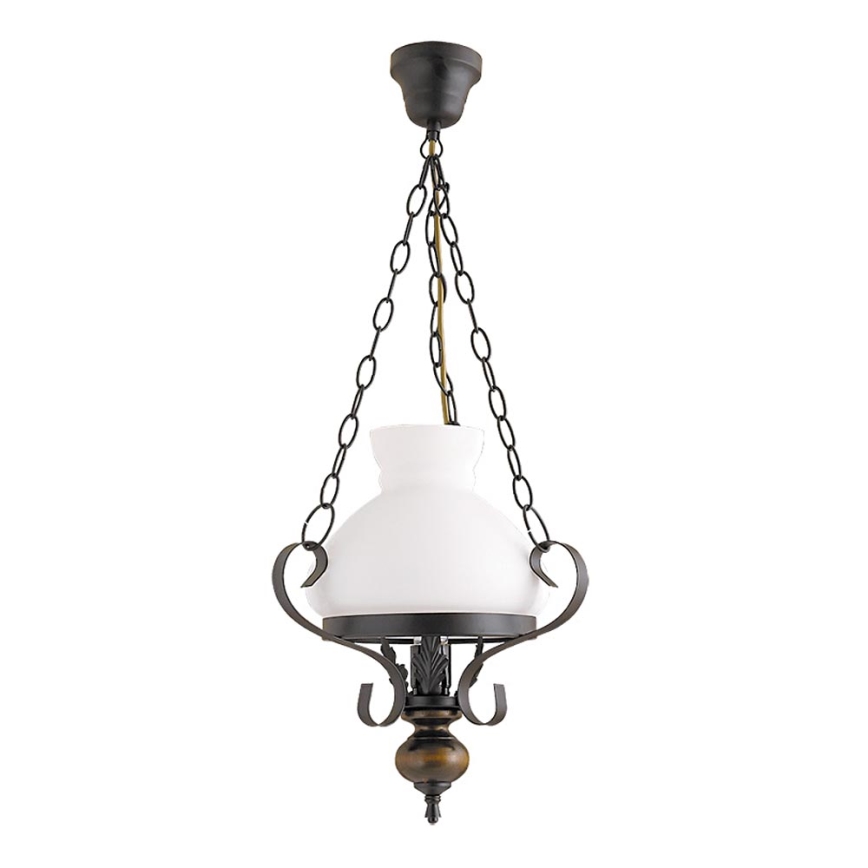 Rabalux - Suspension chaîne 1xE27/60W/230V noyer