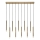 Rabalux - Suspension filaire 10xG9/5W/230V doré