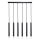 Rabalux - Suspension filaire 6xG9/5W/230V noir