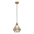 Rabalux - Suspension filaire en verre teinté Tiffany 1xE14/40W/230V doré