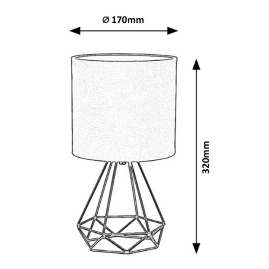 Rabalux - Tafel Lamp 1xE14/40W/230V bruin