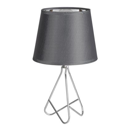 Rabalux - Tafellamp 1xE14/40W/230V grijs/glanzend chroom