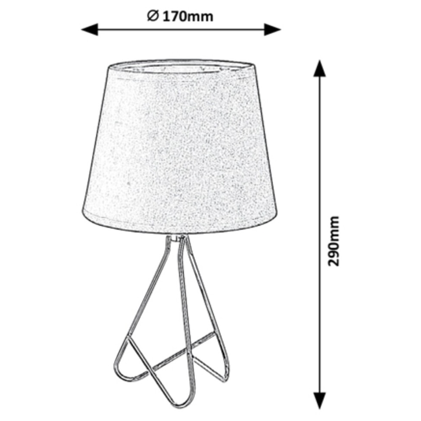Rabalux - Tafellamp 1xE14/40W/230V zwart/goud