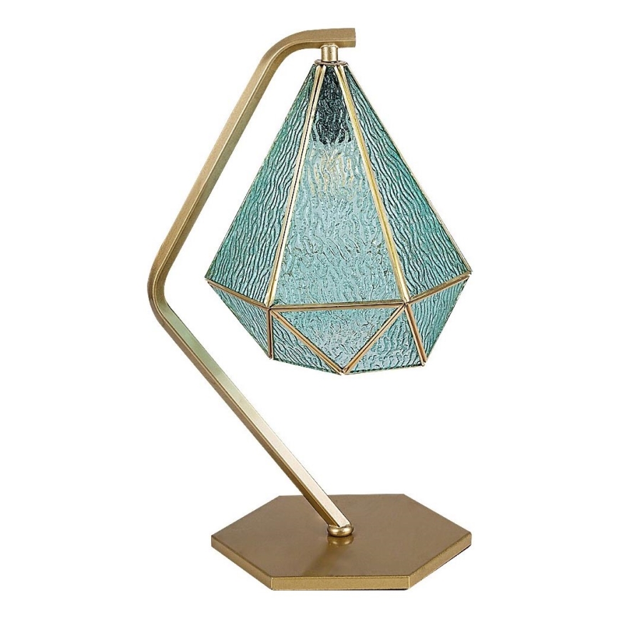 Rabalux - Tiffany glas-in-lood tafellamp 1xE14/40W/230V goud/blauw