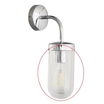 Rabalux - Verre de rechange pour applique murale E27