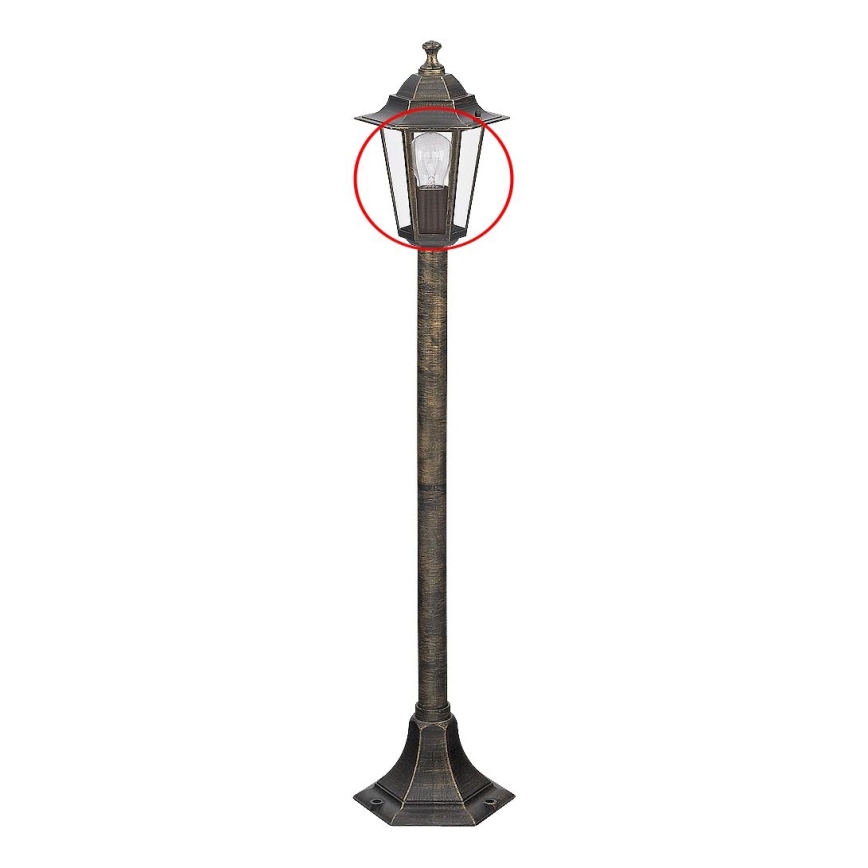 Rabalux - Verre de rechange pour lampadaire E27