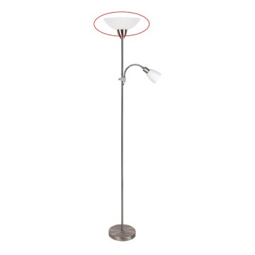 Rabalux - Vervangende lampenkap voor vloerlamp E27 large wit