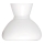 Rabalux - Vervangingsglas voor hanglamp, tafellamp en wandlamp E27 diameter 23,5 cm wit