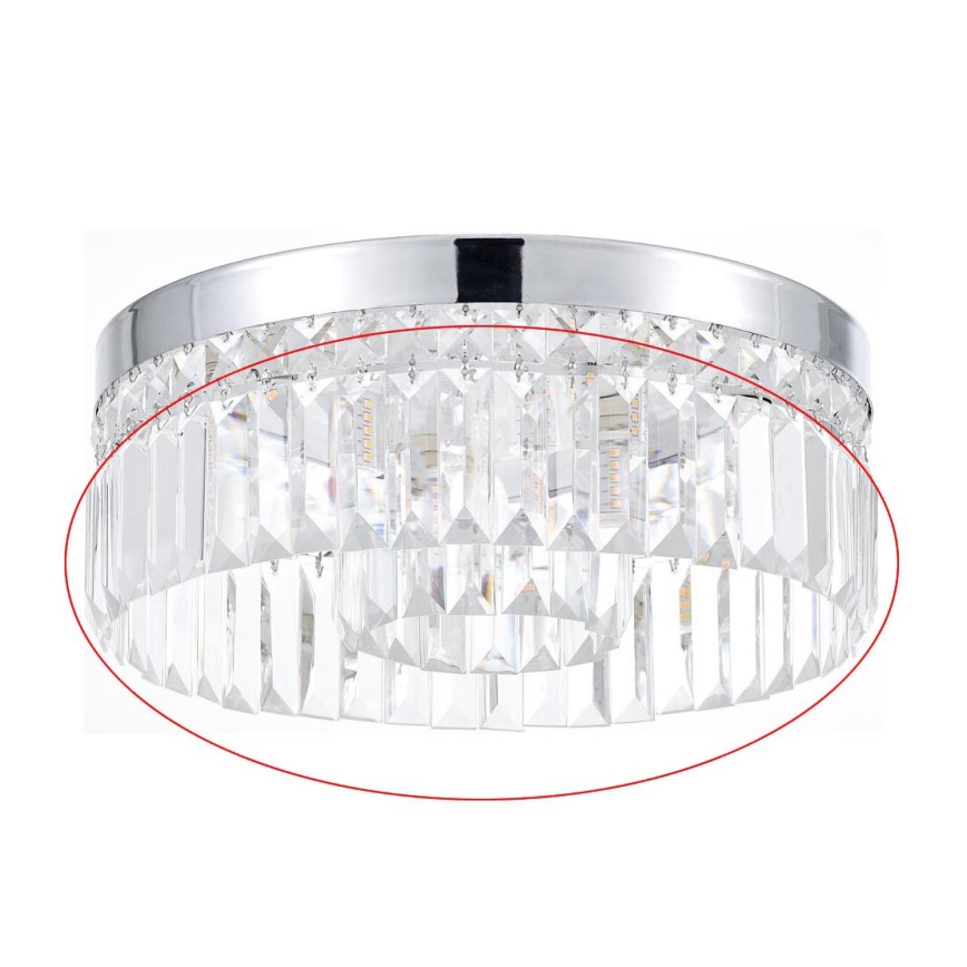 Rabalux - Vervangingsglas voor plafondlamp SYBIL G9 Ø 35 cm