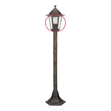 Rabalux - Vervangingsglas voor vloerlamp E27