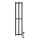 Radiateur de salle de bains HF SLIM 110W/230V 117x25 cm noir angulaire
