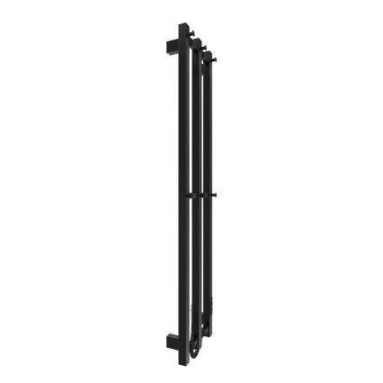 Radiateur de salle de bains HF SLIM 110W/230V 117x25 cm noir angulaire