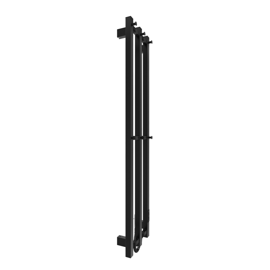 Radiateur de salle de bains HF SLIM 110W/230V 117x25 cm noir angulaire