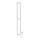 Radiateur de salle de bains HF SLIM 80W/230V 117x14 cm blanc angulaire