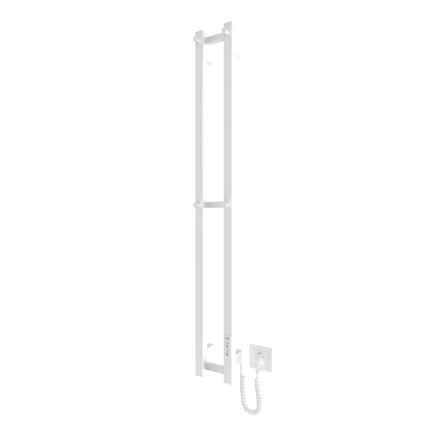 Radiateur de salle de bains HF SLIM 80W/230V 117x14 cm blanc angulaire