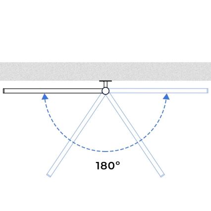 Radiateur sèche-serviettes électrique rotatif avec thermostat ARABESQUE 150W/230V 64,6 cm IP44 noir
