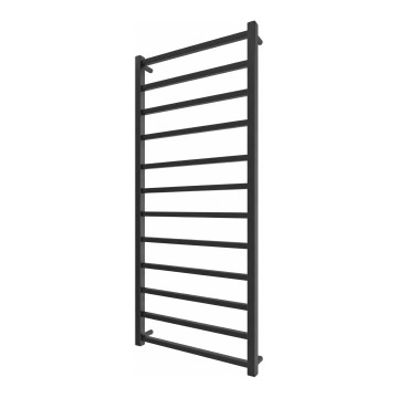 Radiateur sèche-serviettes en échelle INOX TOKIO 233W/230V 117x53 cm acier inoxydable/noir