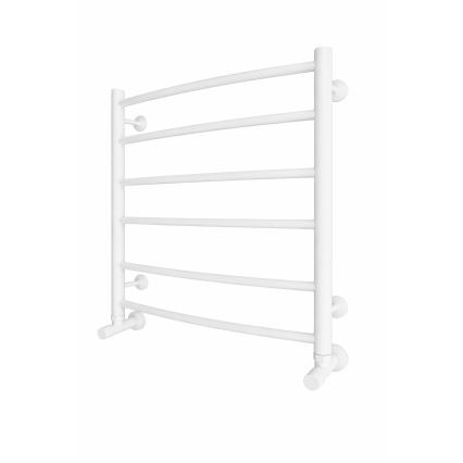 Radiateur sèche-serviettes en échelle pour salle de bains INOX CLASSIC 122W/230V 57x53 cm inox/blanc