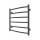 Radiateur sèche-serviettes INOX CLASSIC 122W/230V 57x53 cm inox/anthracite
